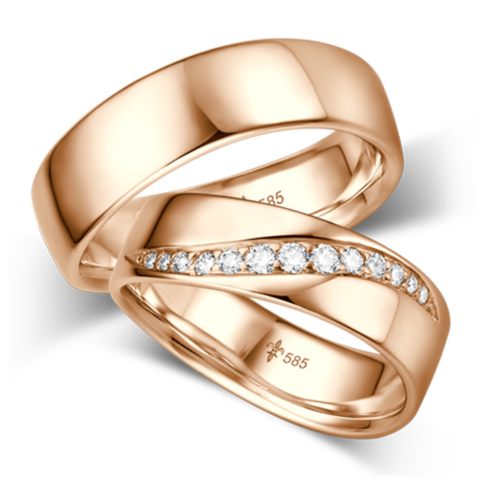 Trauringe Milou Rotgold TR-0/TR-1-00056