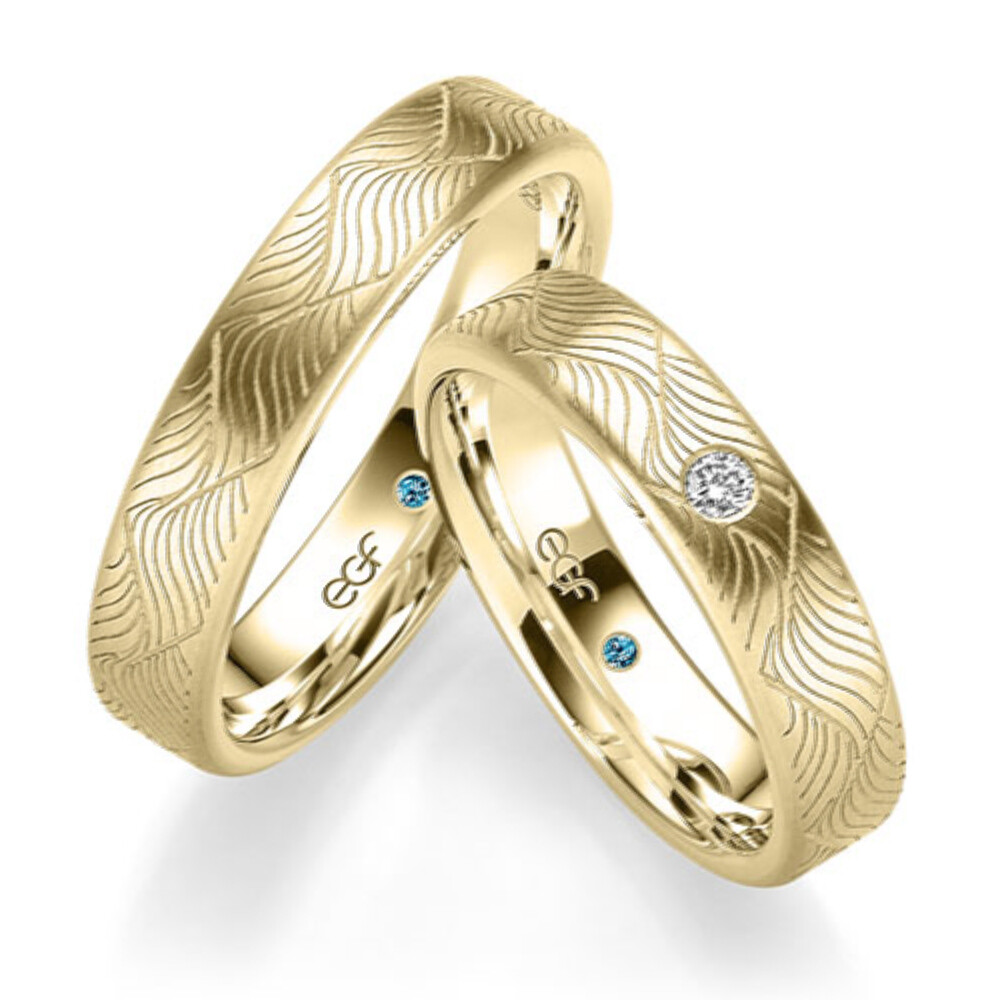 Trauringe Gelbgold Brillant 0,050 ct.