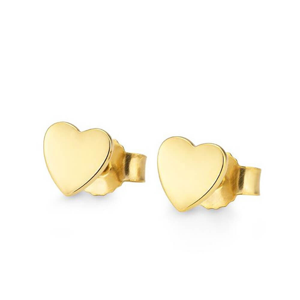 Ohrstecker Kids Herzen Silber vergoldet