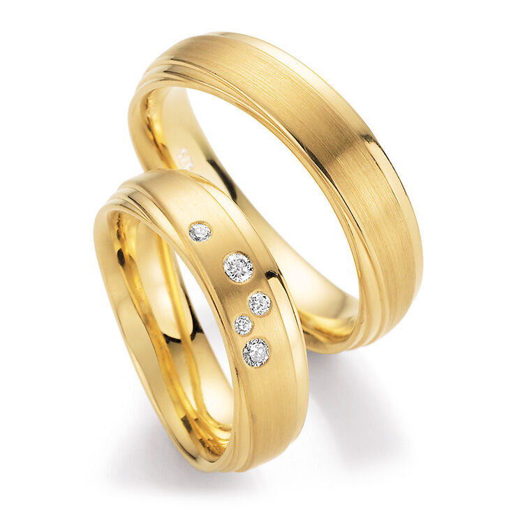 Trauringe Gelbgold Sensation 66/10370 & 66/10380