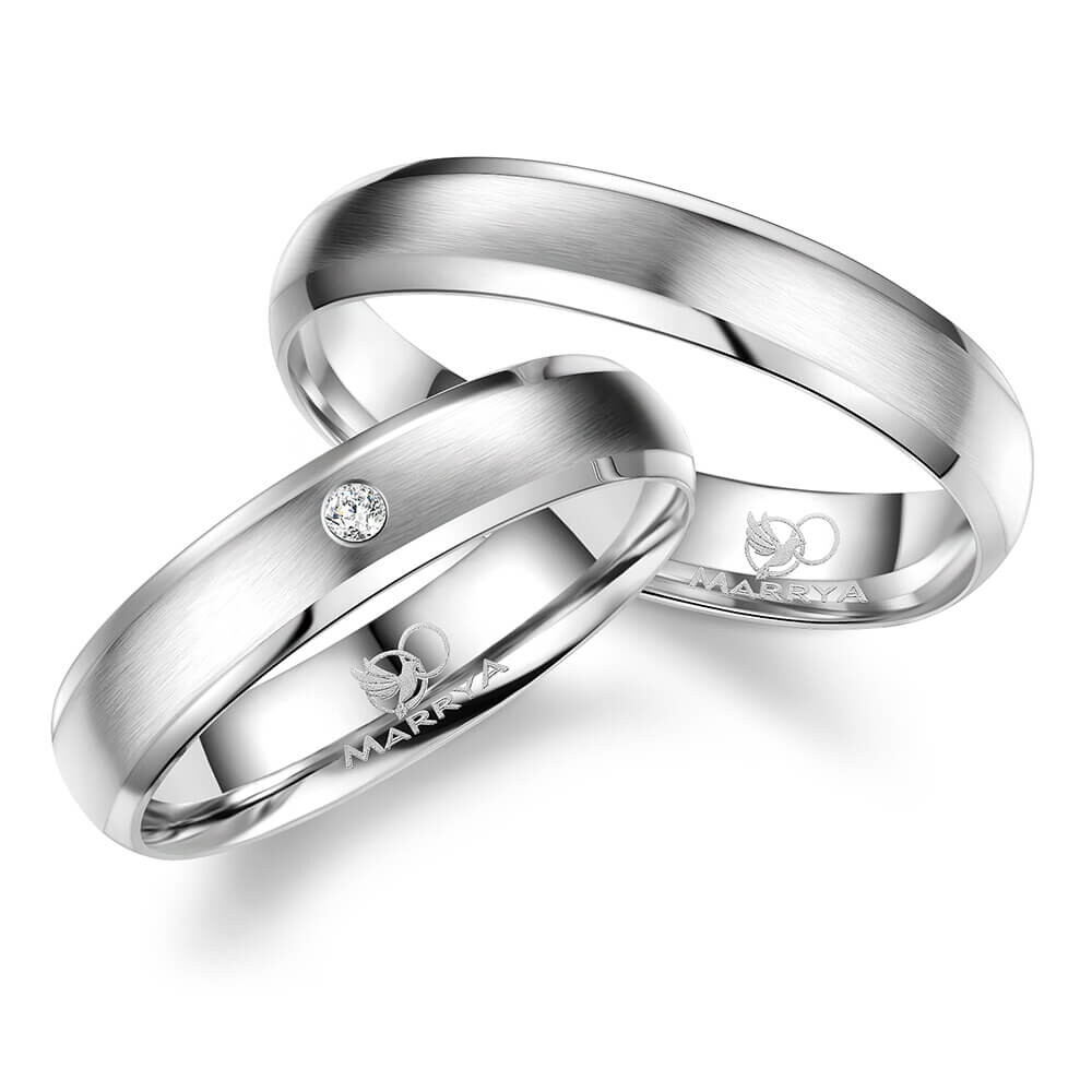 Trauringe Partnerringe Sterlingsilber 925 Zirkonia MA SI-06