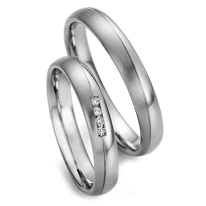 Eheringe Edelstahl Brillant CR 88/22130 & 88/22140