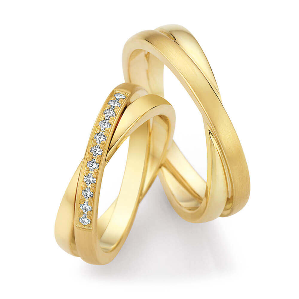 Eheringe Honeymoon Gelbgold Brillant 0,165 ct.