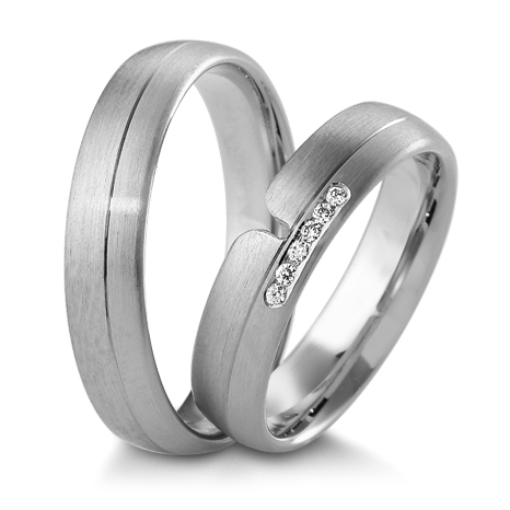 Trauringe Weißgold Inspiration 48/04159 & 48/04160