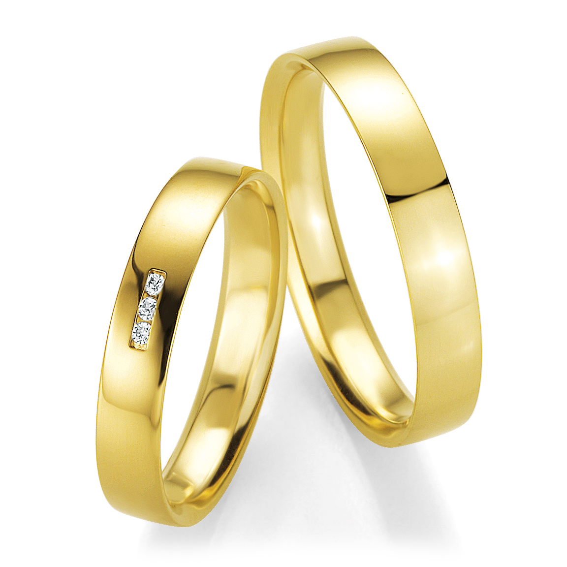 Trauringe Gelbgold Profil Light 48/04417 & 48/14417