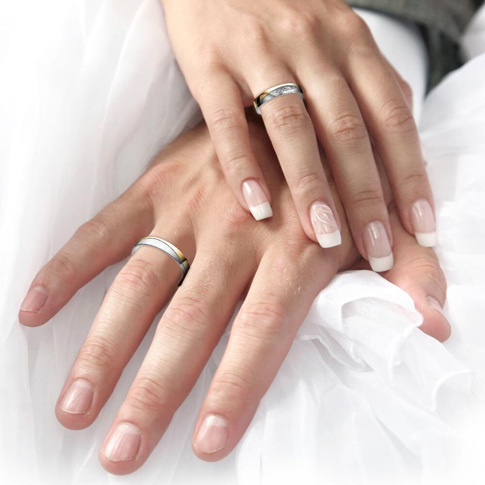 Eheringe Platin Gelbgold Honeymoon 66/67070 & 66/67080