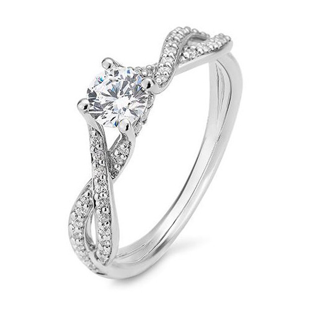 Verlobungsring Weißgold Lab Grown BR4106275