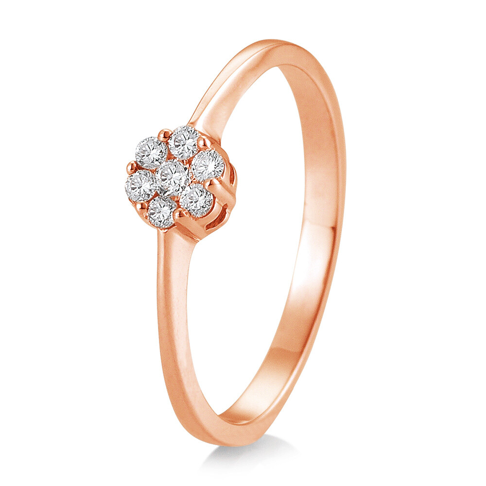 Verlobungsring Flower 41/88019 Rotgold 585