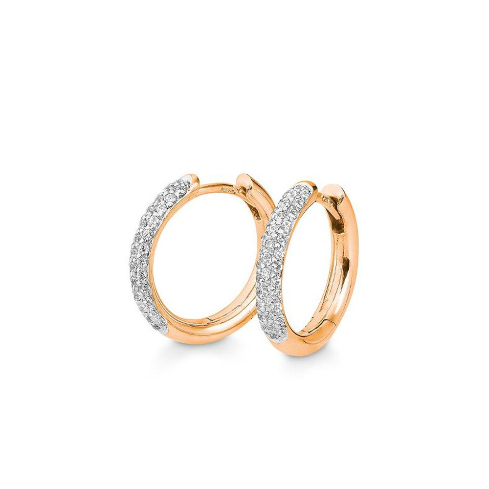 Creolen aus Rotgold BR234-8 Brillant 0,407 ct.