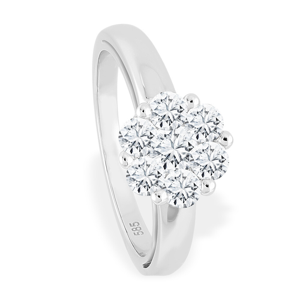Ring Weißgold 585 EH001891