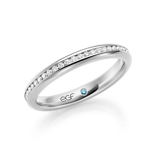 Memoire Ring Platin Brillant F-1295-2