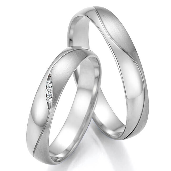 Trauringe Eheringe Platin Brillant 66/61010 & 66/61020