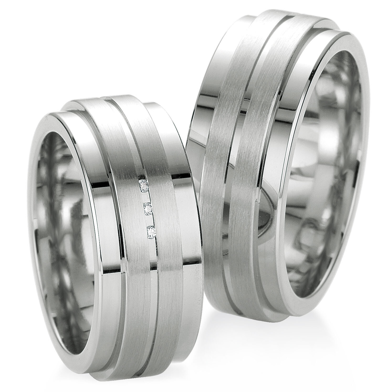 Trauringe / Partnerringe aus 925er Silber - TRS08BR039Si