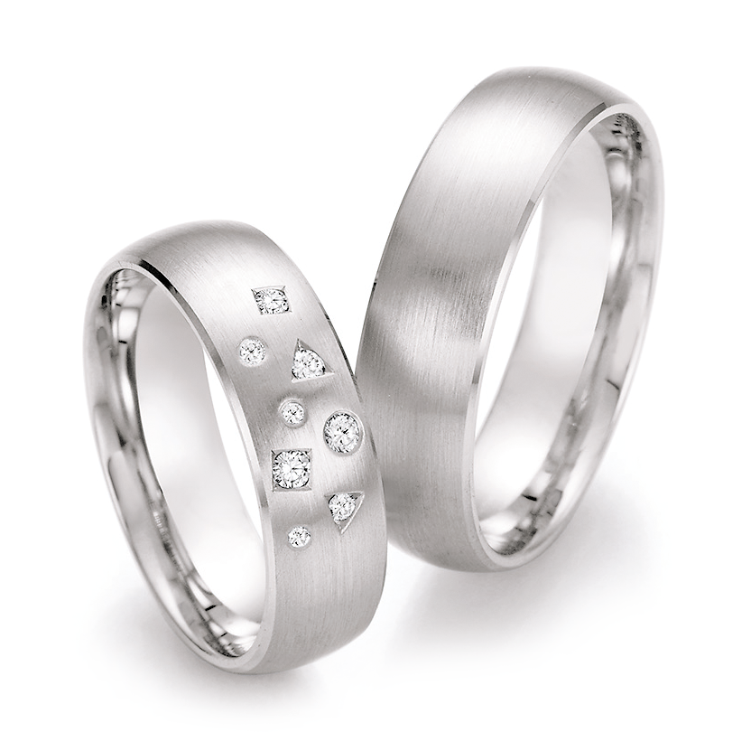 Trauringe Weißgold Honeymoon Ruesch 66/42070 & 66/42080