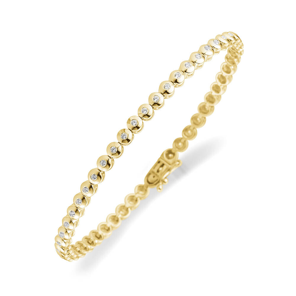 Brillantarmband aus Gelbgold 
