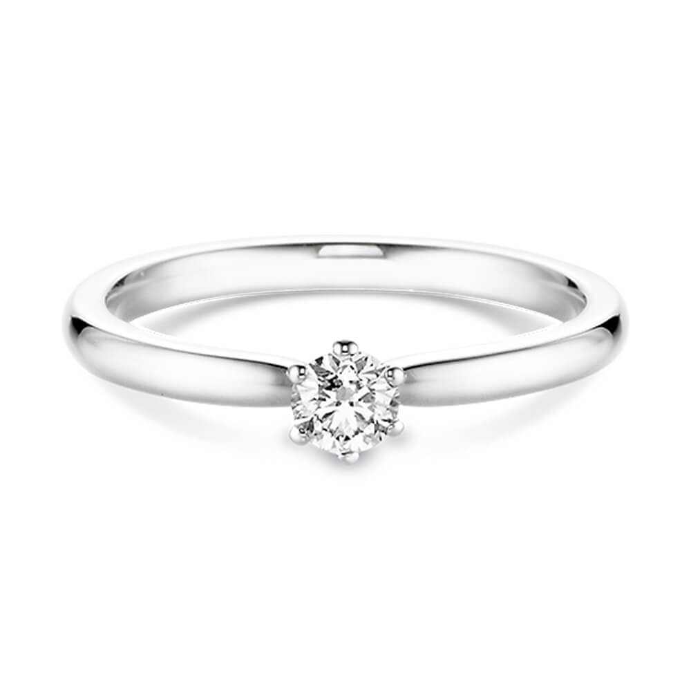 Verlobungsring Weißgold mit Diamant Dettinger 26932