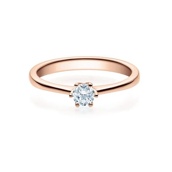 Verlobungsring Solitär 6er Krappe 18016 Rotgold RU-1495