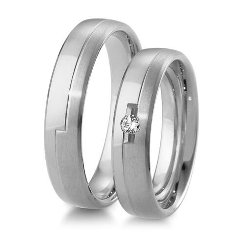 Trauringe Weißgold Inspiration BR 48/04101 & 48/04102