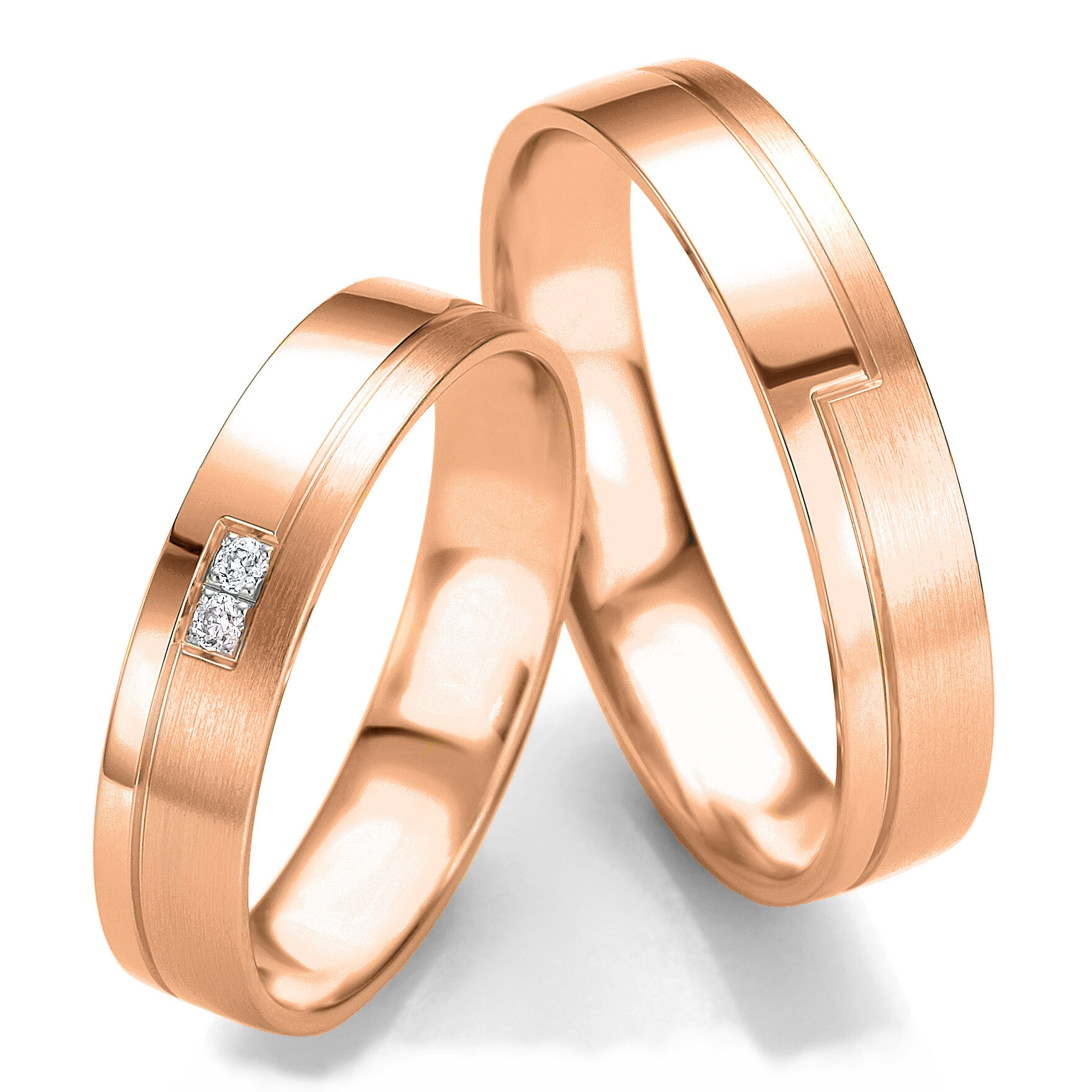 Trauringe Smart Line Slim Rotgold