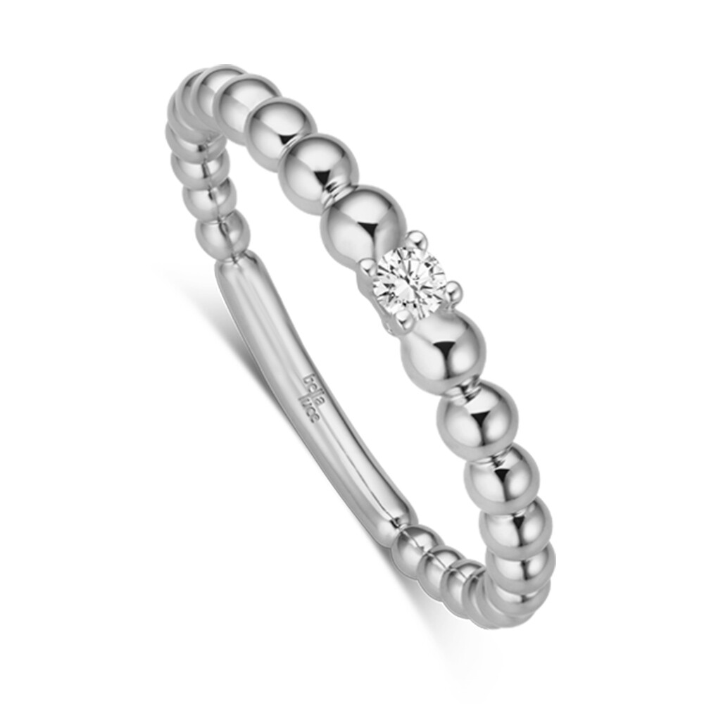 Kügelchen Ring Pallina Weißgold EH4504