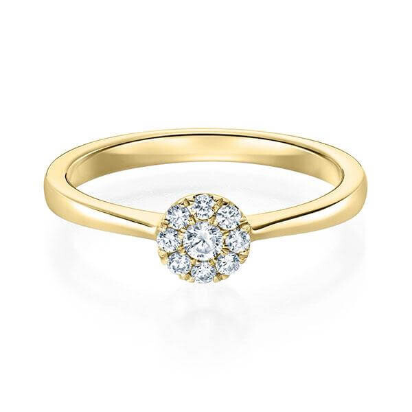 Verlobungsring Solitär Illusion Gelbgold RU-1593