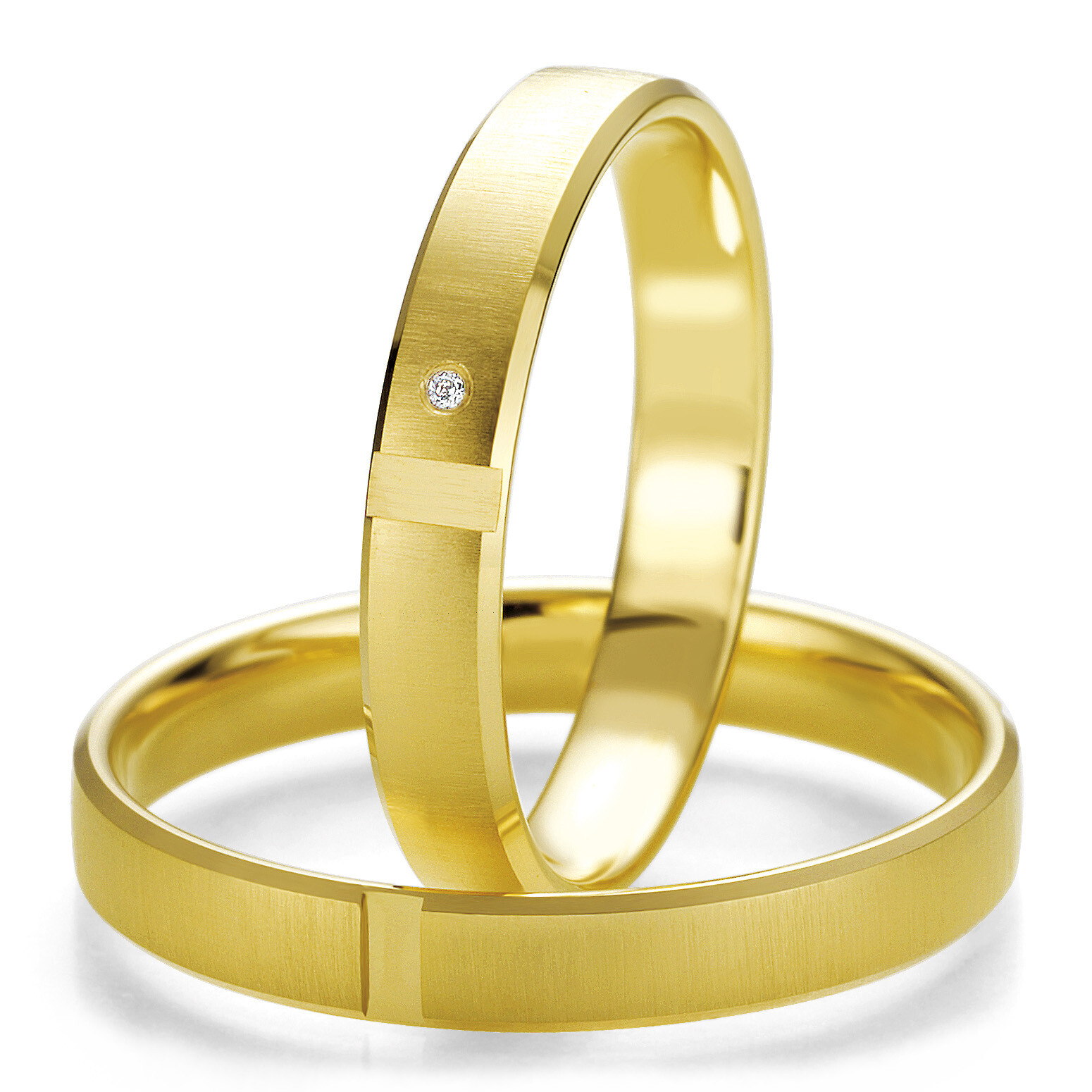 Trauringe 48/07121 & 48/07122 Gelbgold