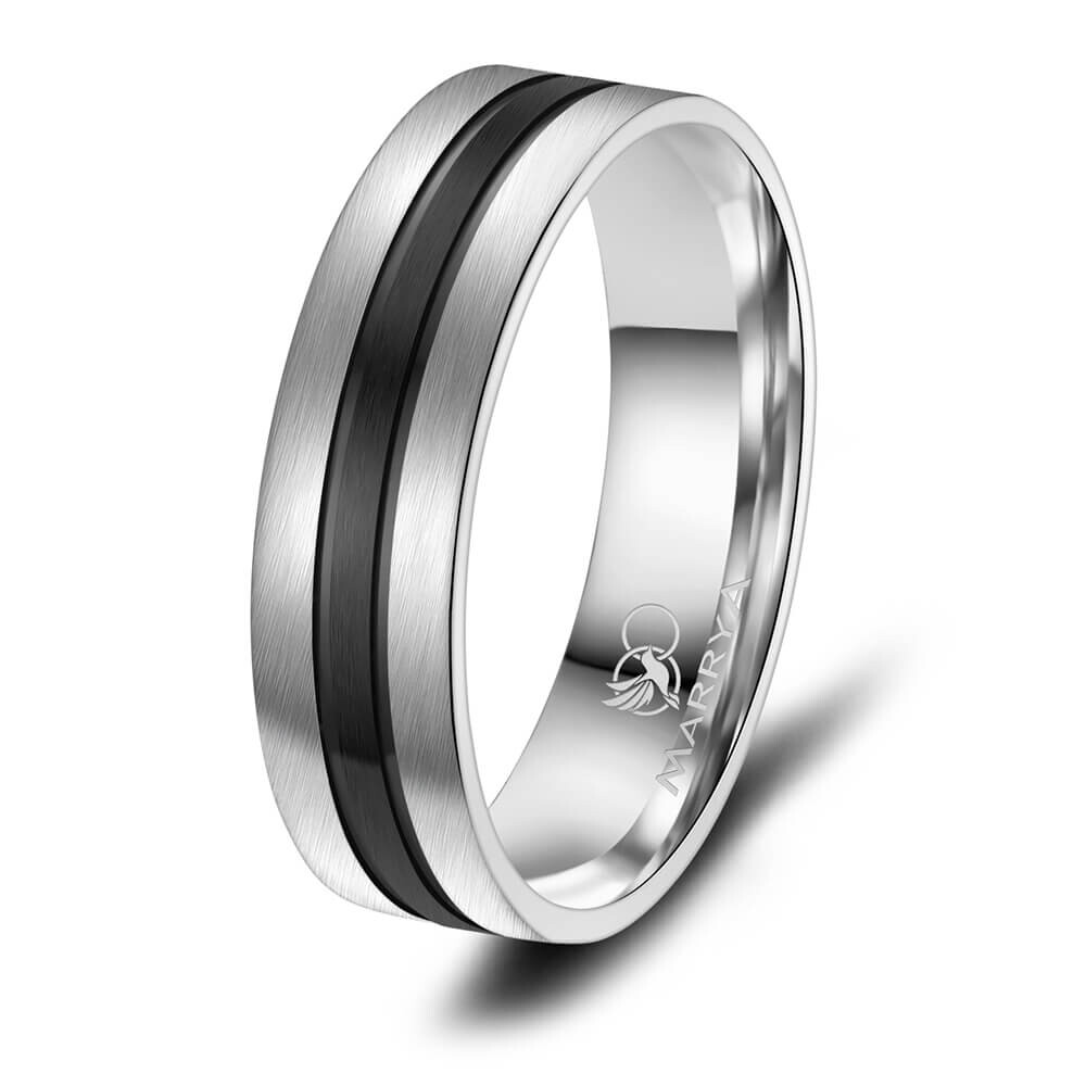 Trauringe Partnerringe Edelstahl Zirkonia ES10