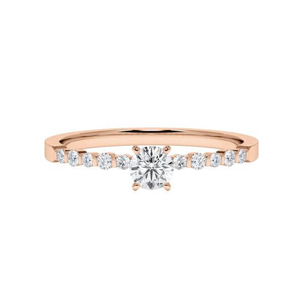 Diamantring Rotgold 333 Brillant zus. 0,320ct. RU-1793
