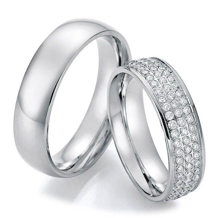 Eheringe Trauringe Weißgold La Bellezza 02/50150 & 02/50160