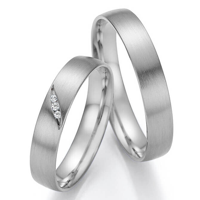 Trauringe Eheringe Palladium Brillant 66/61130 & 66/61140