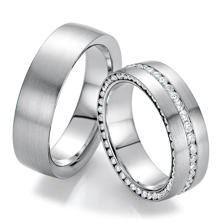 Eheringe Trauringe Weißgold La Bellezza 02/50110 & 02/50120