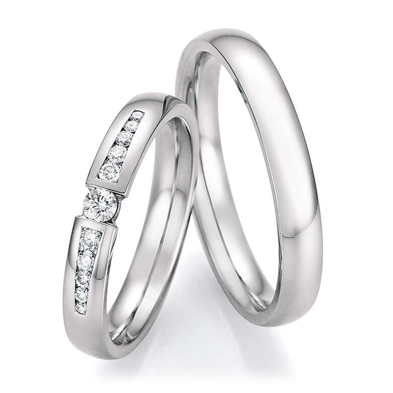 Trauringe Platin mit mehreren Diamanten TRS66RU60090Pt