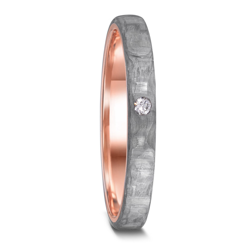 Ecstatic Love Eheringe aus Rotgold & Carbon grau TNO52658