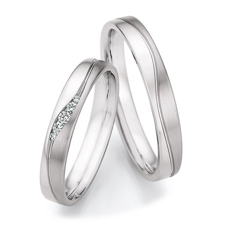 Eheringe Platin Honeymoon 51/30050 & 51/30060