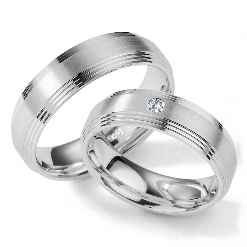 Trauringe Weißgold TRS55RU01200W