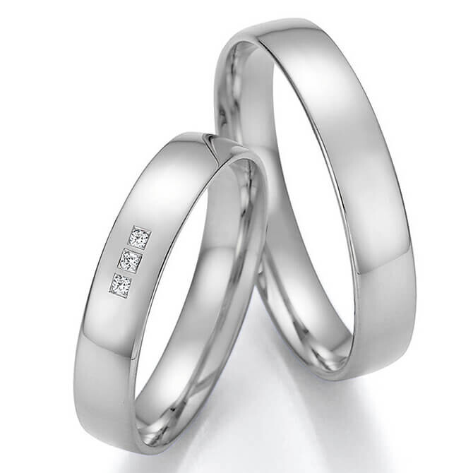 Trauringe Eheringe Palladium Brillant 66/61030 & 66/61040