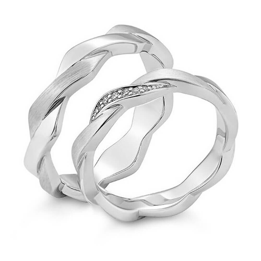 Partnerringe aus Silber 925 Lab-Grown Diamant BR31