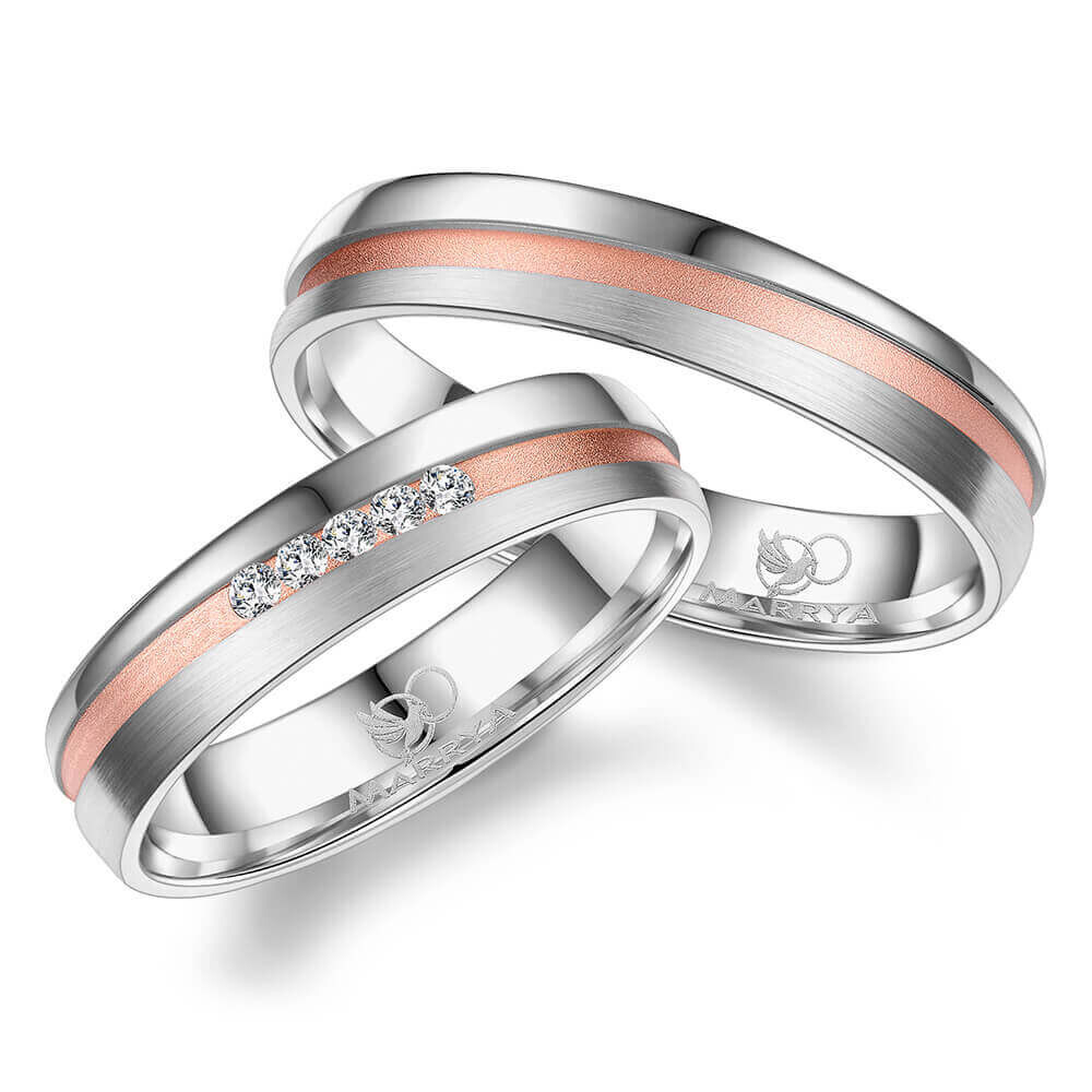 Trauringe Partnerringe Silber 925 Zirkonia SI24