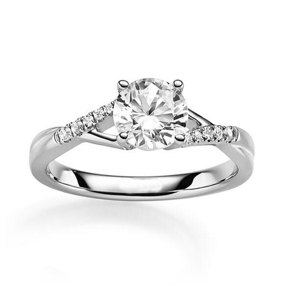 Verlobungsring Weißgold 750 zus. 1,060ct TW/SI RU-1831
