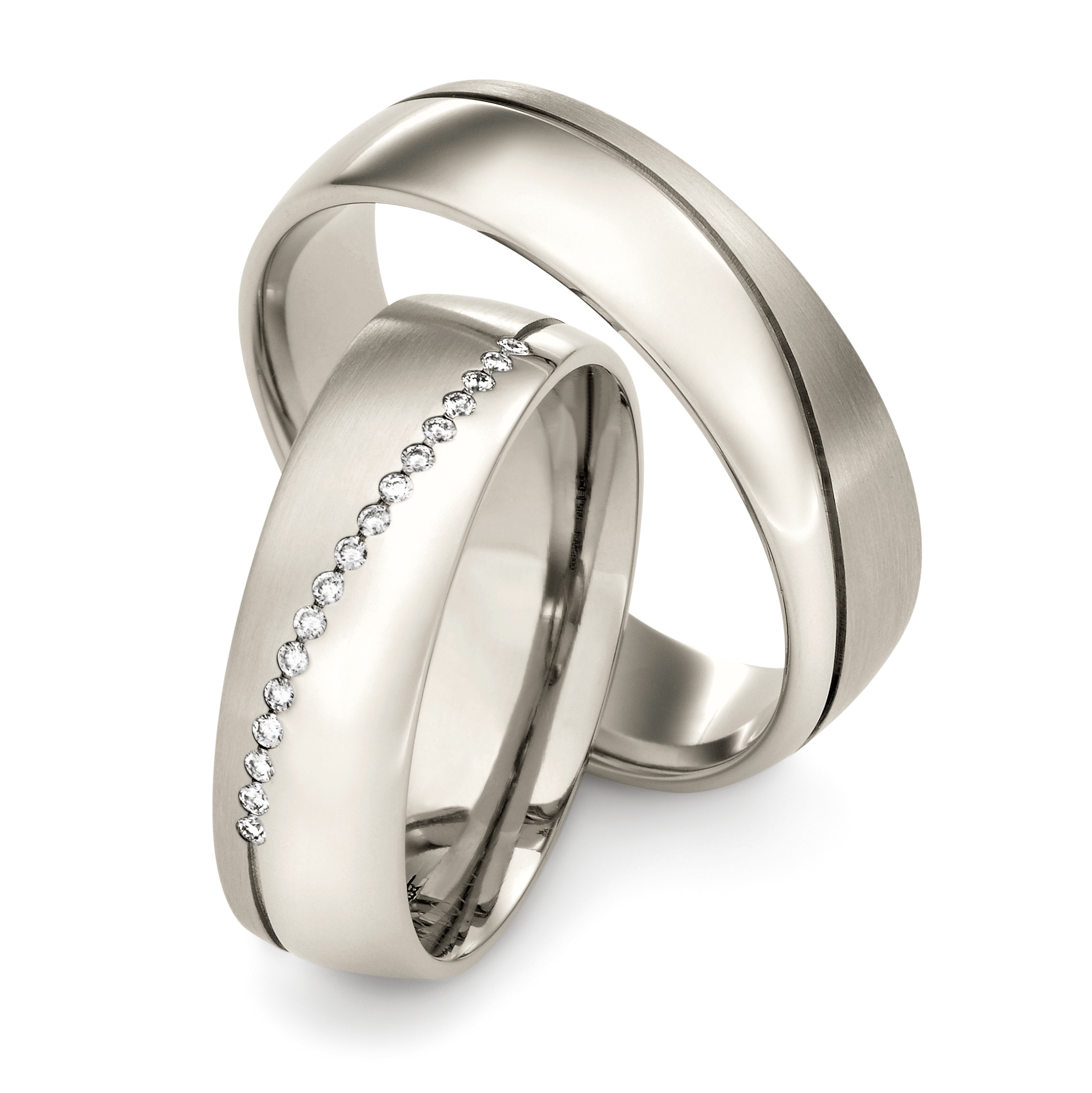 Trauringe Silber 925 Brillant 70070
