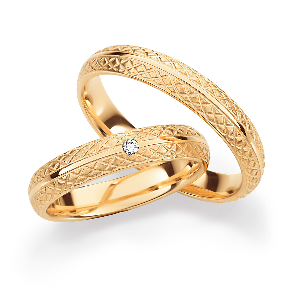 Trauringe Roségold Brillant 30369