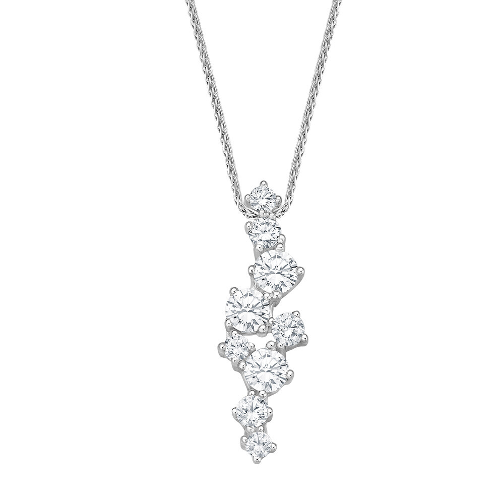 Kette & Anhänger Giulia Weißgold 585 Brillant 0,500 ct.