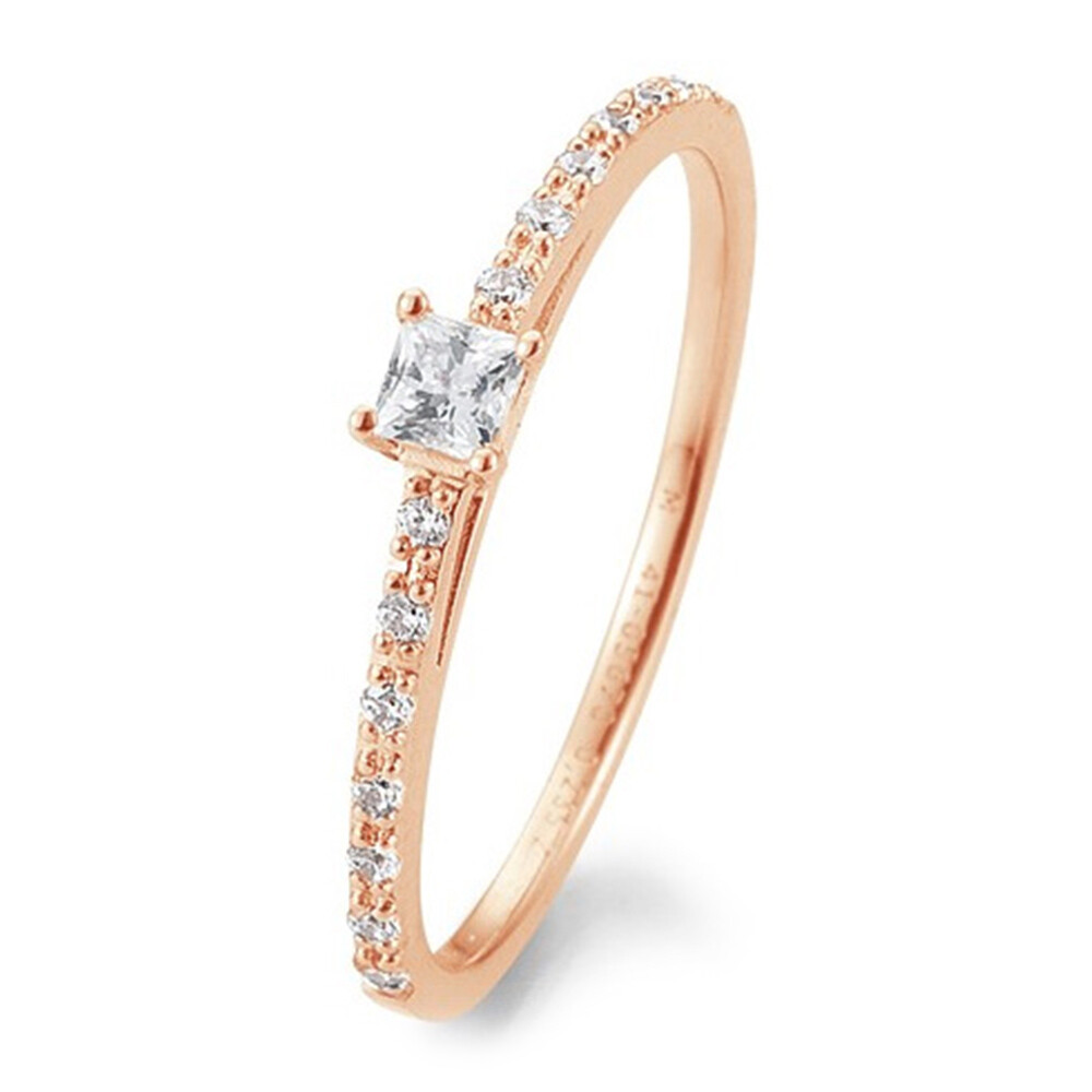 Verlobungsring Antragsring Rotgold Princess Brillant TRS05BR670R