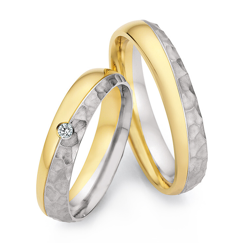Eheringe Platin Gelbgold Honeymoon 66/67010 & 66/67020