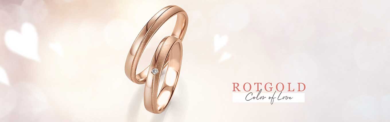 Partnerringe aus Rotgold