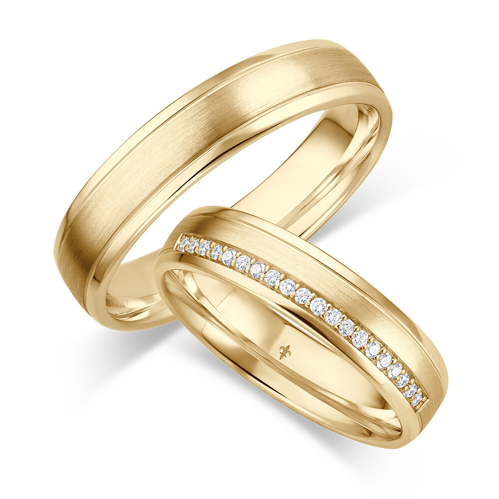 Trauringe Jade Gelbgold TR-0/TR-1-00093