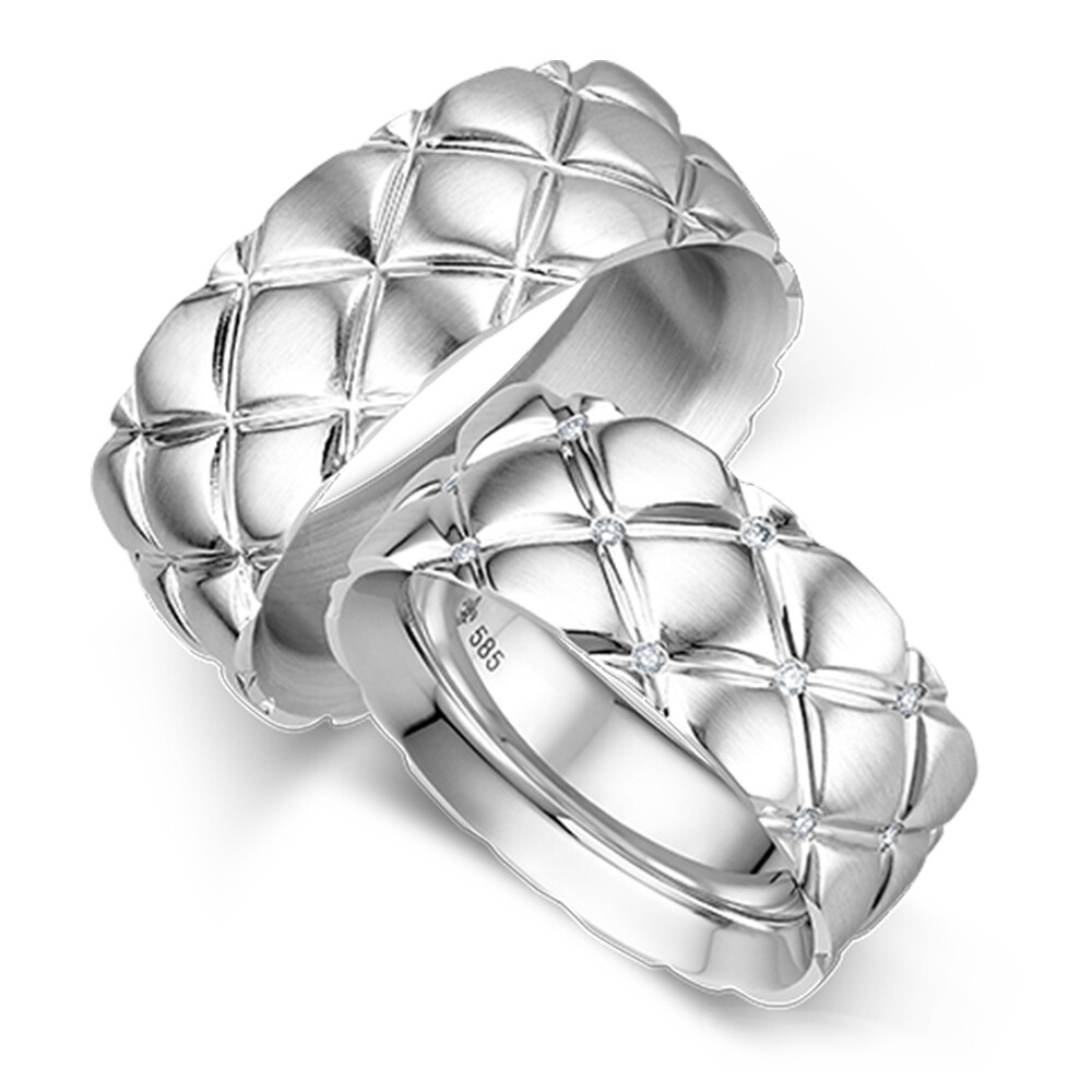 Trauringe Nuages Weißgold TR-0/TR-1-08000