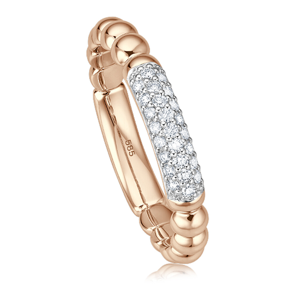 Kugelring Colleziona I Roségold Brillant 0,150 ct.