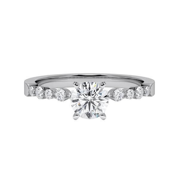 Diamantring Graugold 585 & Weißgold 585 Brillant zus.0,910ct. tw/si RU-1787