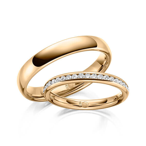 Trauringe Memoire Roségold RU-1643